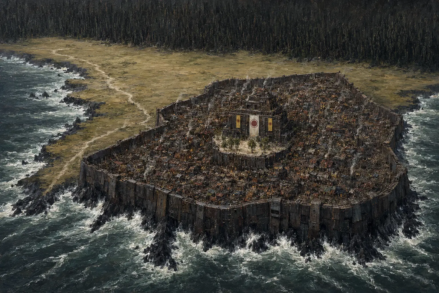 The city of Hursts, built from iron by refugees from Aur